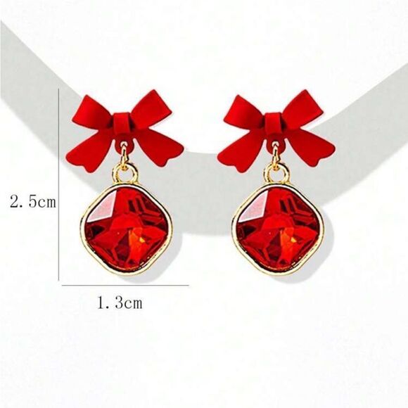 5 for $25 BOW ❤️ EARRINGS - Picture 3 of 4